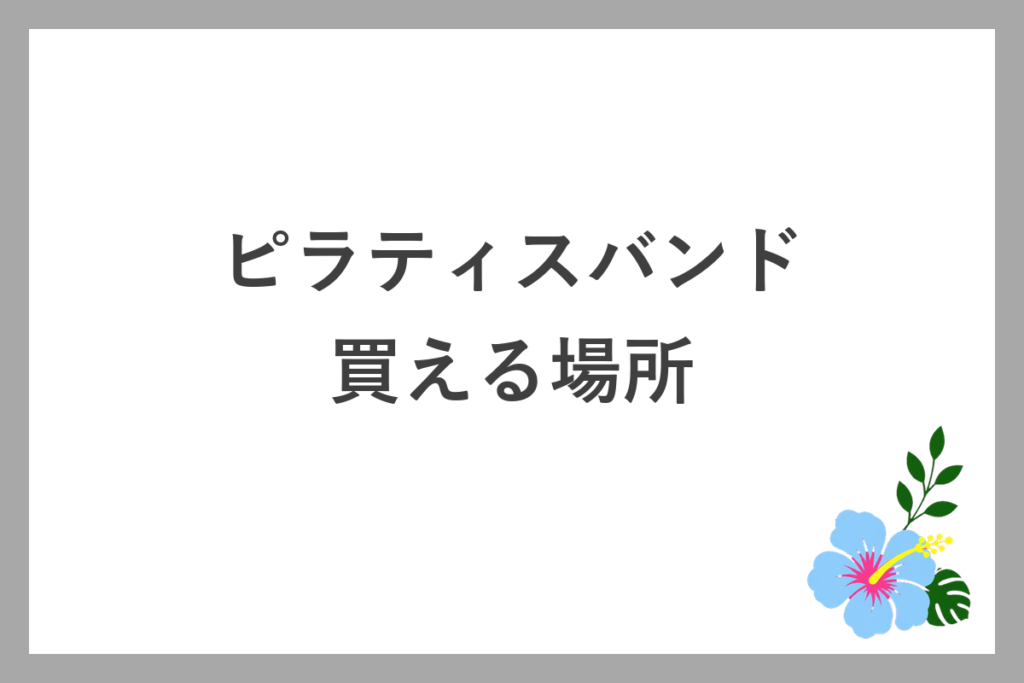 LAVA公式のピラティスバンドを買える場所